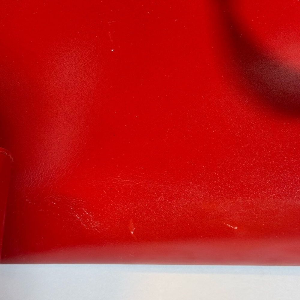 Prada Red Leather Tote Bag w/ Pouch - Picture 9 of 13